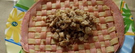 Шаг 7: плетеных блинчиков с гречневой начинкой