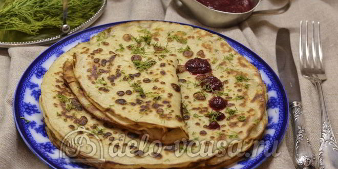 Рецепт ржаных блинов