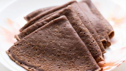 Рецепт Шоколадных блинчиков Искушение