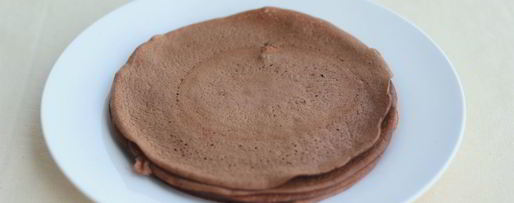 Шаг 3: шоколадных блинчиков с бананом