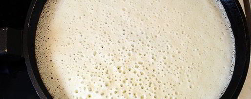 Шаг 4: тонких блинчиков на кефире ажурные