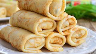 Рецепт Витаминных блинчиков с творогом и морковью