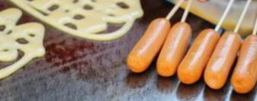 Шаг 1: запеченных блинов с сосисками