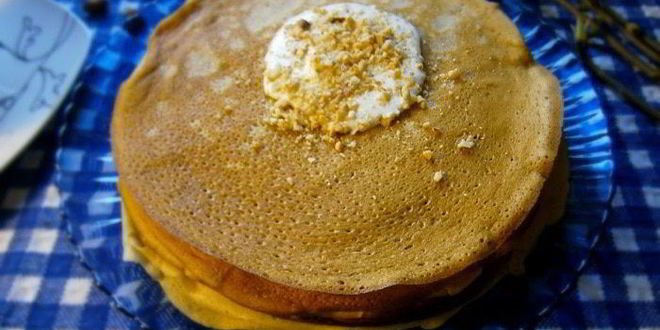 Рецепт заварных блинов на йогурте