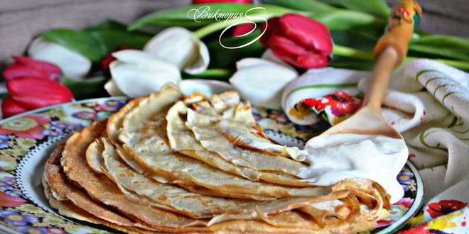 Рецепт заварных блинов на кефире