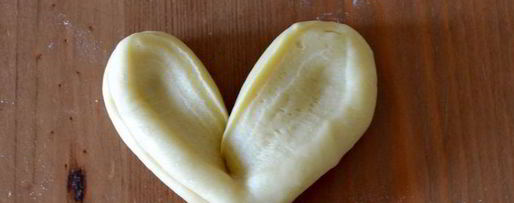 Шаг 8: булочек молочных сердечки