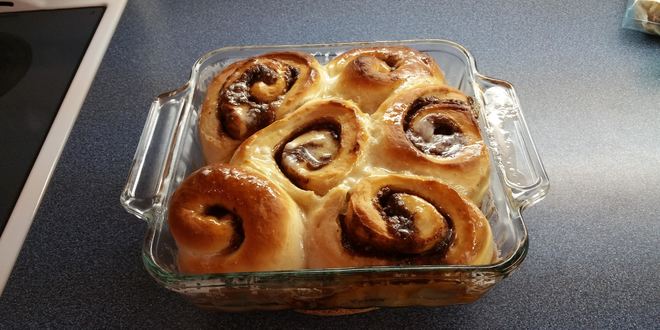 Рецепт булочек с корицей к завтраку