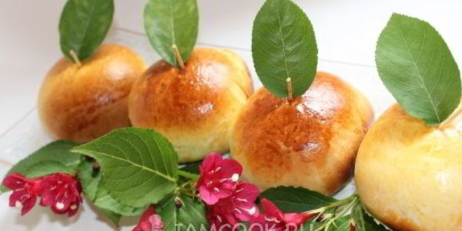 Рецепт булочек яблочки