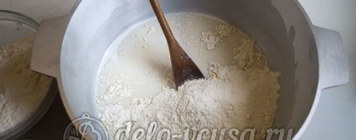 Шаг 1: пампушек на молоке