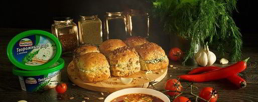 Шаг 13: зерновых булочек-пампушек с сырно-чесночной начинкой