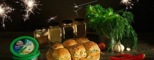 Шаг 14: зерновых булочек-пампушек с сырно-чесночной начинкой