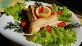 Рецепт Быстрых слоек с семгой