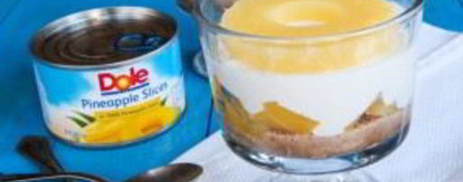 Шаг 4: ананасового чизкейка-парфе