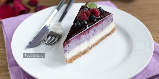 Рецепт черничного чизкейка