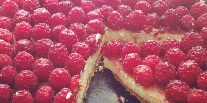 Рецепт чизкейка из рикотты с малиной