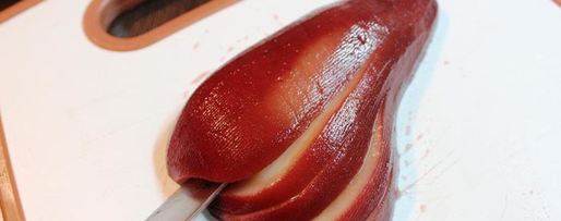 Шаг 7: чизкейка с голубым сыром и пьяной грушей