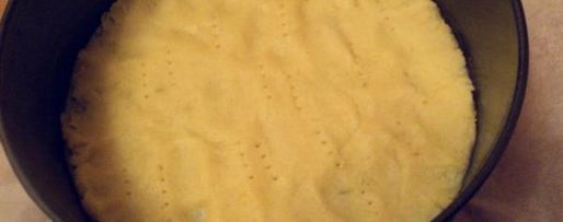 Шаг 1: чизкейка с вишней