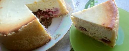 Шаг 8: чизкейка с вишней