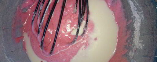 Шаг 2: холодного розового чизкейка