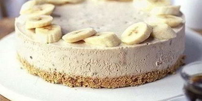 Рецепт легкого бананового чизкейка с творогом