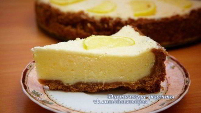 Рецепт Лимонного чизкейка Наслаждение
