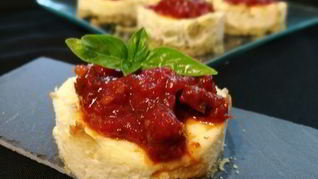 Рецепт Мини-чизкейков с томатным мармеладом