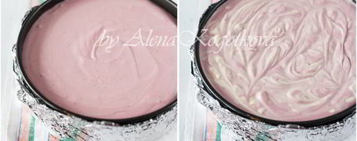 Шаг 8: мраморного клюквенного чизкейка