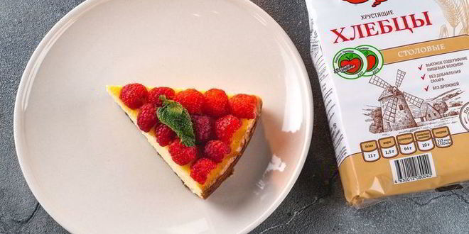 Рецепт простого чизкейка на основе из хлебцев