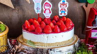 Рецепт Сливочного чизкейка с клубникой