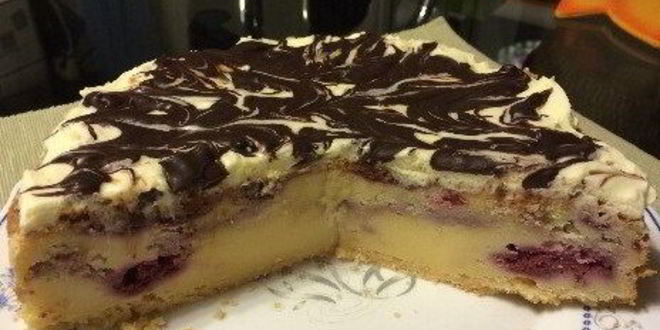 Рецепт творожного чизкейка с малиной