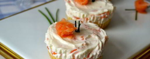 Шаг 11: закусочных мини-чизкейков со слабосоленой семгой