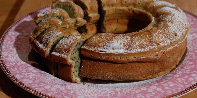 Рецепт апельсинового кекса с маком