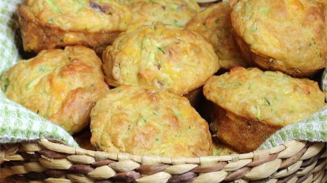 Рецепт Кабачковых кексов с сыром