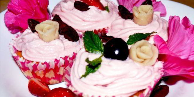 Рецепт капкейков розовое счастье