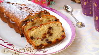 Рецепт Кекса с изюмом на молоке