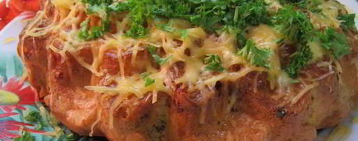 Шаг 2: кекса с курицей и сыром