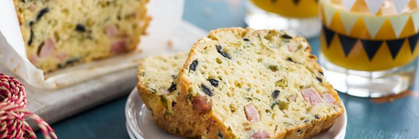 Рецепт Кекса с оливками, сыром и ветчиной