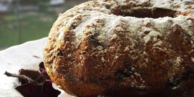 Рецепт кекса с вишней и орехами