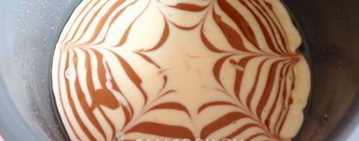 Шаг 15: кекса зебра на сметане