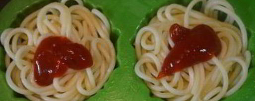 Шаг 2: кексиков из спагетти с фрикадельками