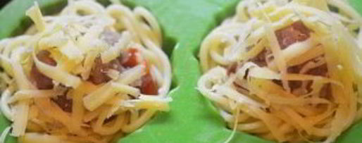 Шаг 4: кексиков из спагетти с фрикадельками