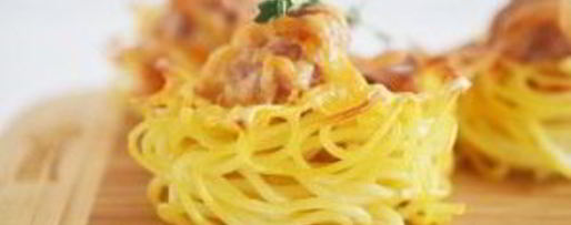 Шаг 5: кексиков из спагетти с фрикадельками