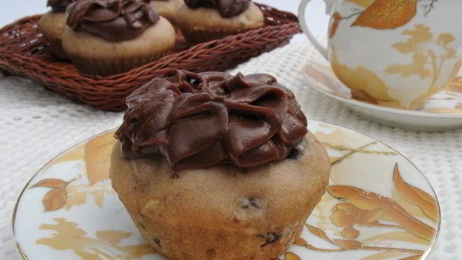 Рецепт Кексов с шоколадным кремом