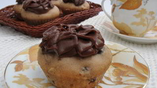 Рецепт Кексов с шоколадным кремом