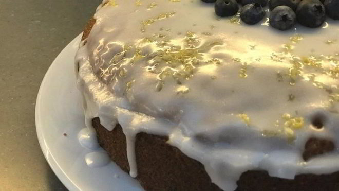 Рецепт Лимонного кекса с голубикой