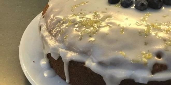 Рецепт лимонного кекса с голубикой