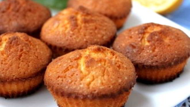 Рецепт Лимонных кексов в силиконовых формочках