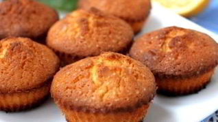 Рецепт Лимонных кексов в силиконовых формочках