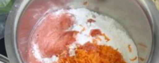 Шаг 2: морковных кексов с кориандром и кукурузой