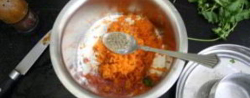 Шаг 4: морковных кексов с кориандром и кукурузой